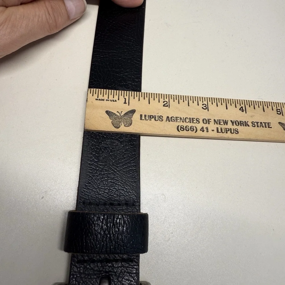 Timberland Leather Belt -Men's Genuine Leather Belt Black Size 38 1,3/8 In Wide